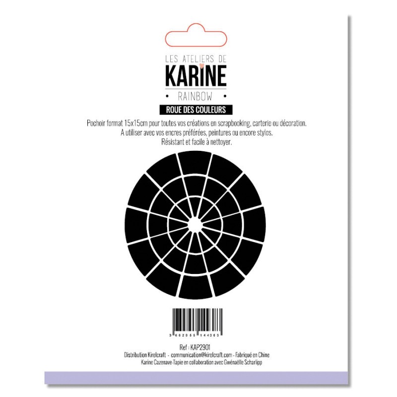 LES ATELIERS DE KARINE - Pochoir roue des couleurs