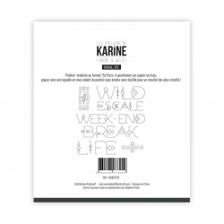 LES ATELIERS DE KARINE - Nude and wild pochoir de broderie