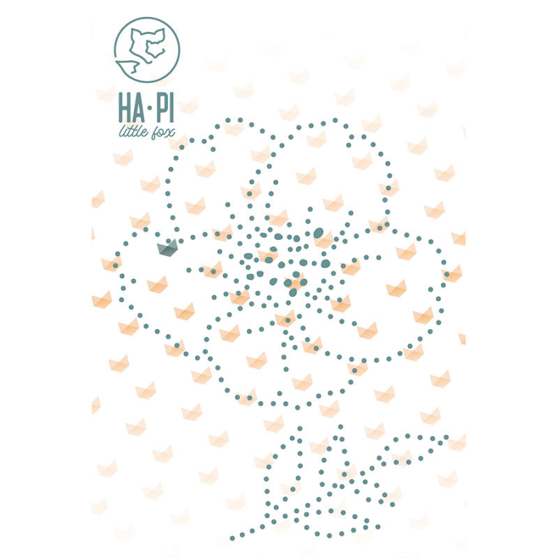 Ha Pi Little Fox - Die fleur brodée