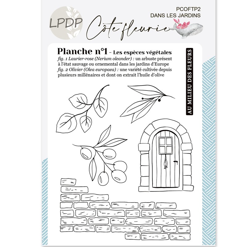 Tampon Côte fleurie - Dans les jardins