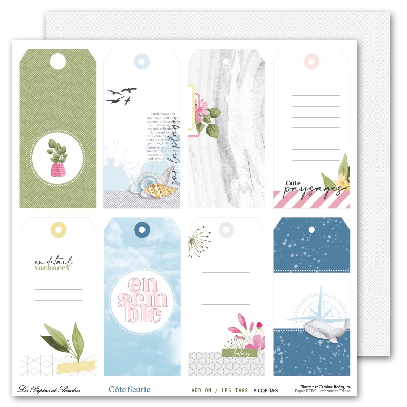 Côte fleurie - Add-on : les tags à découper