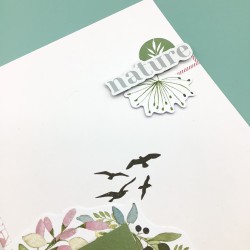 Ephemera (die cuts) Côte fleurie