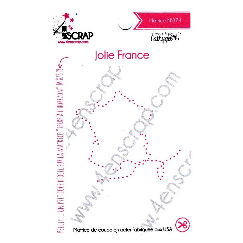 4 en scrap - Matrice de découpe jolie France