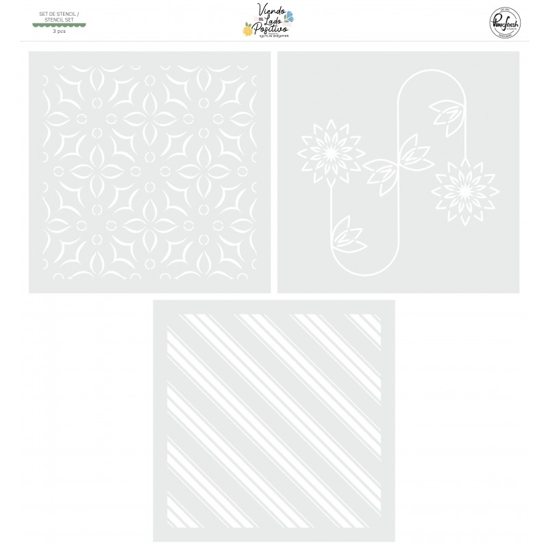 Pinkfresh - trio de pochoirs