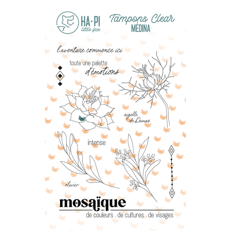 Ha Pi Little Fox - Tampon Mosaique