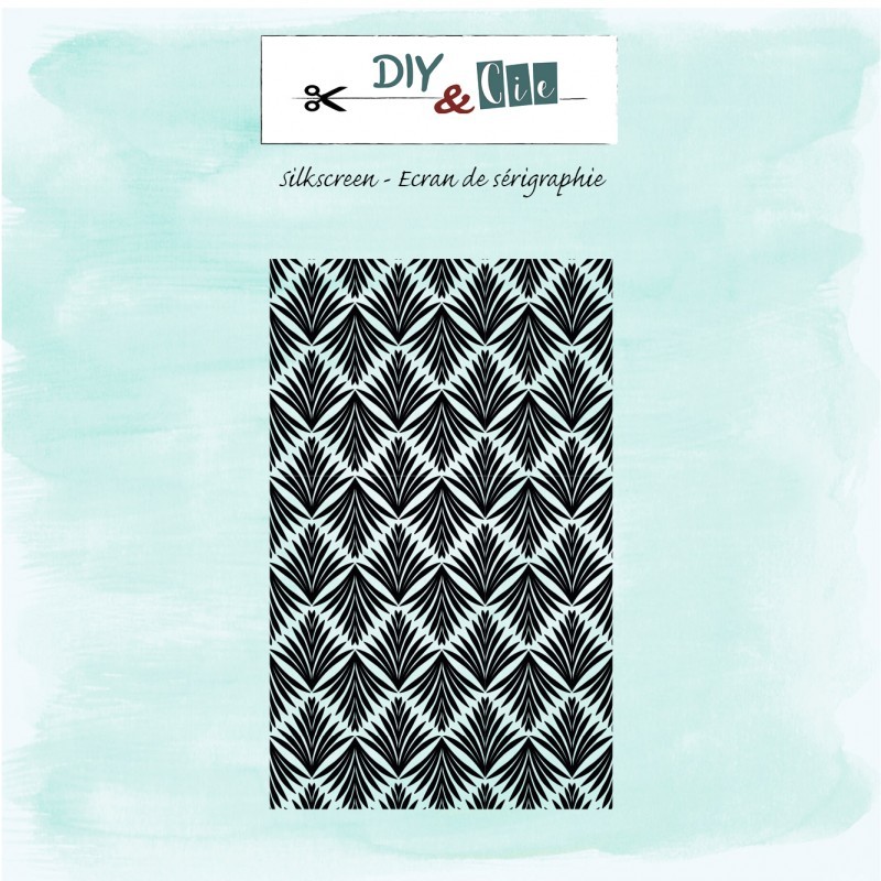 Silkscreen feuillage art deco